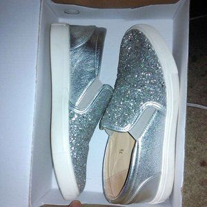 Silver Glitter Sofree Exclusive Shoes size 7 1/2
